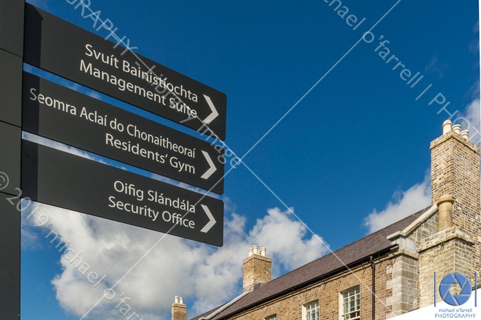 Modern Signage at Clancy Quay, Islandbridge