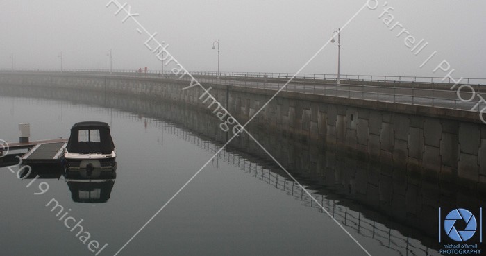 Marina in Dun Laoghaire Fog