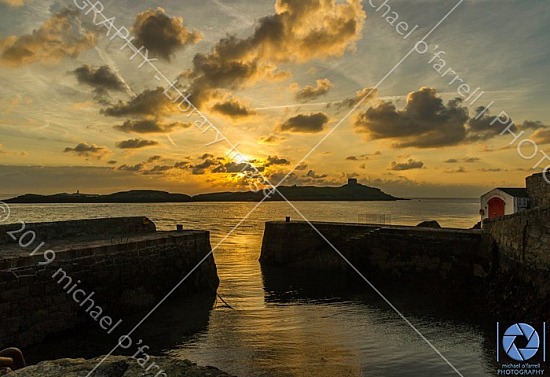 Sunrise over Dalkey Island